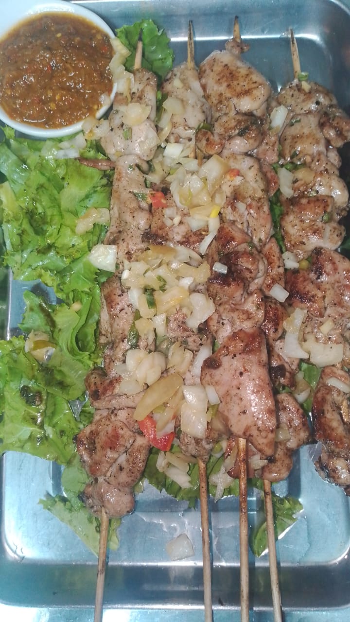Brochette de filet de poulet. 