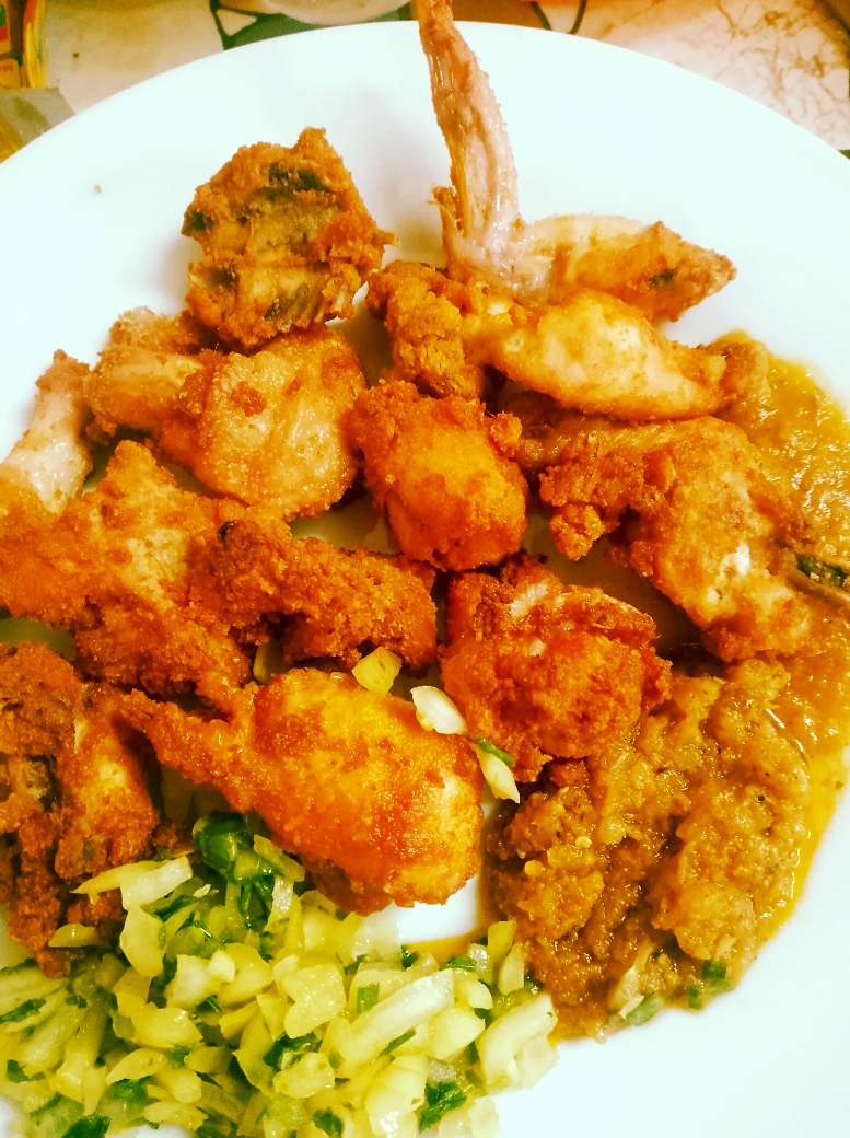 Demi Poulet Pané 