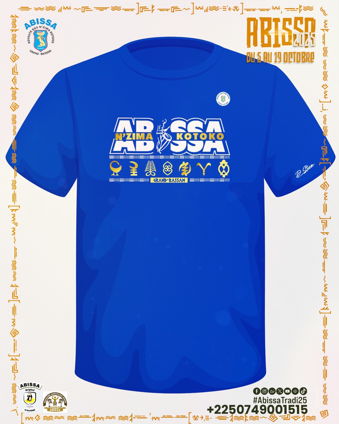T-shirt Abissa 2025 Bleu 